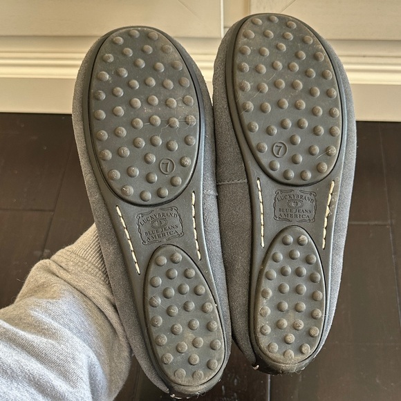 Lucky Brand Charcoal Suede Moccasins - Picture 7 of 7